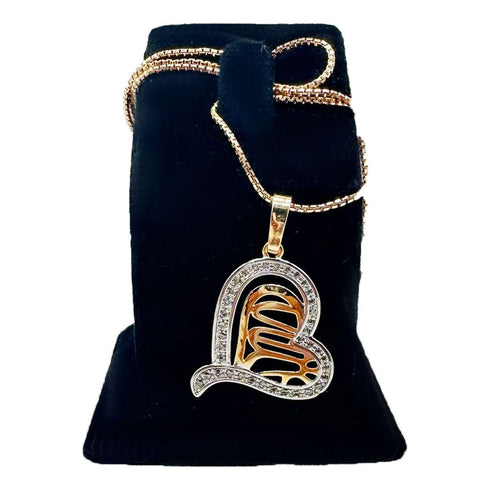 Delicate Heart Shaped Shiny Zircon Necklace - D132 - 4